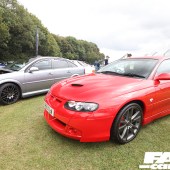 Bright red Holden Monaro at the Forge Action Day 2019