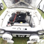 Aerial shot of the Ford Escort engine at the Forge Action Day 2019