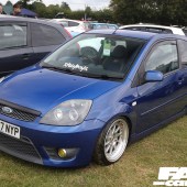 Blue Ford Fiesta at the Forge Action Day 2019