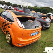 A black and orange Ford Focus ST at the Forge Action Day 2019