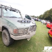 A mud covered Isuzu Trooper at the Forge Action Day 2019