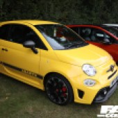 Black and yellow Abarth 595 at the Forge Action Day 2019