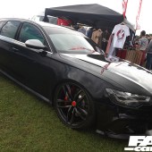 A black Audi A6 Avant at the Forge Action Day 2019
