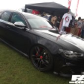 A black Audi A6 Avant at the Forge Action Day 2019