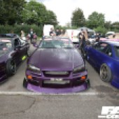 A purple Nissan Skyline GTR at the Forge Action Day 2019
