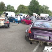 A purple Nissan Z33 at the Forge Action Day 2019