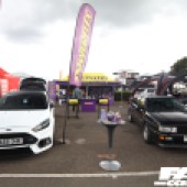 A white Ford Focus next to a black Audi Quattro at the Forge Action Day 2019