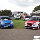 Two Citroen C2 cars at the Forge Action Day 2019