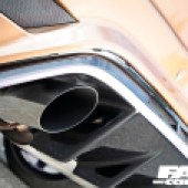 TUNED MK2 FORD FOCUS RS exhaust close-up
