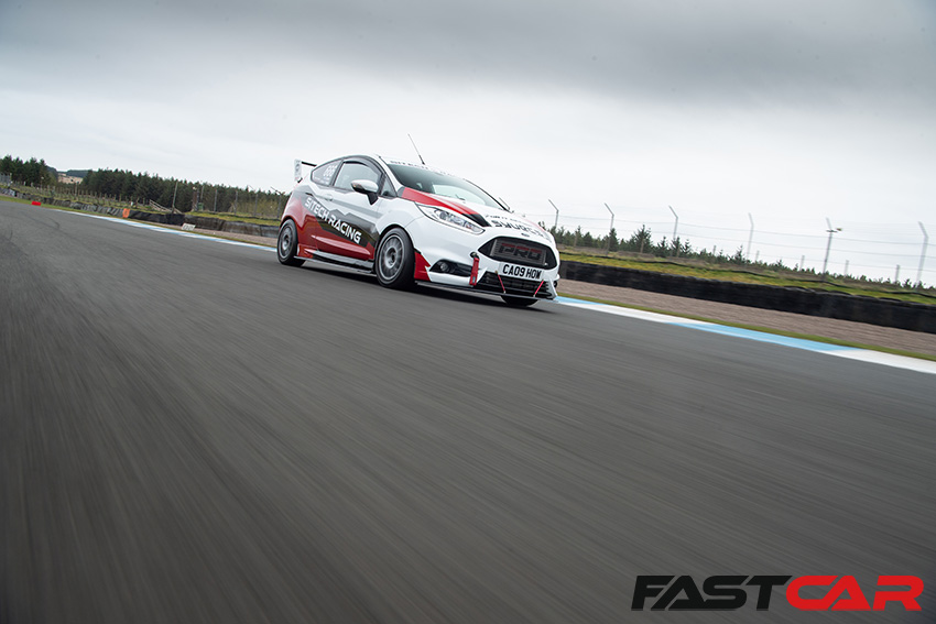 Front driving shot of tuned ford fiesta mk7