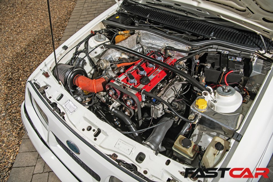 YB engine in modified Sierra RS Cosworth