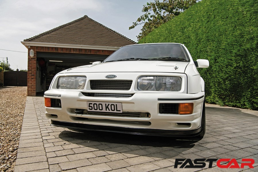 front on shot of modified Sierra RS Cosworth