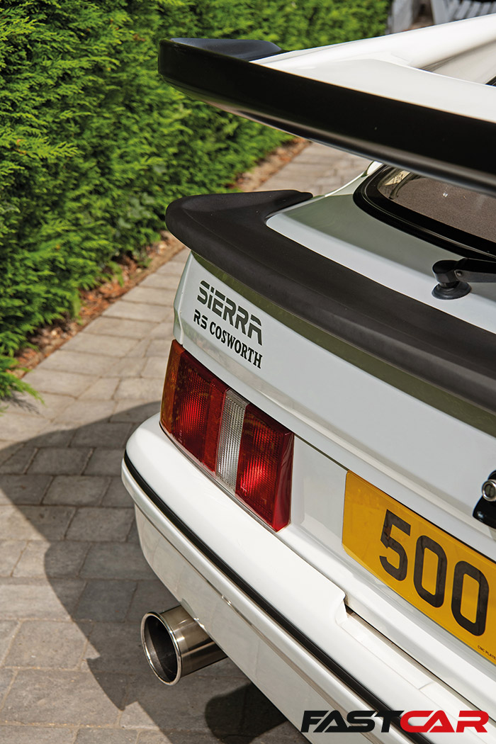 modified Sierra RS Cosworth spoiler 