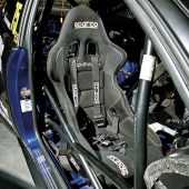 sparco bucket seats in tuned Ford Focus RS Mk1 track car