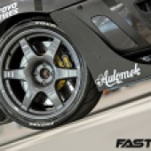 Wheels on tuned Ford Focus RS Mk1 track car