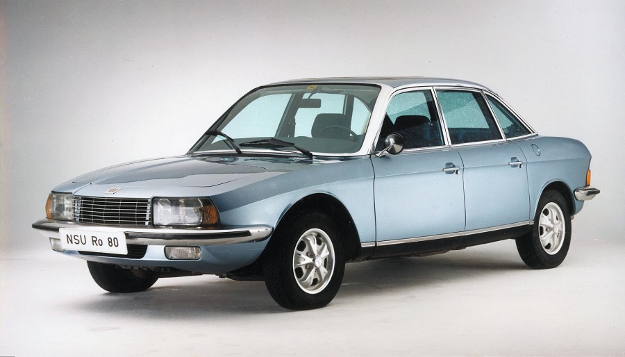 Wankel rotary engines were first used in cars like the ill-fated NSU Ro80.