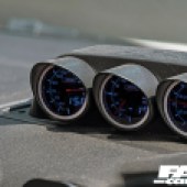Close up shot of the dash dials inside an AWD Focus ST
