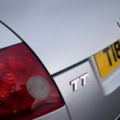 Audi TT Mk1 close up of badge