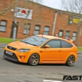 Driving shot of tuned Focus ST Mk2