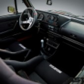 Interior in Modified Mk1 Golf Cabrio