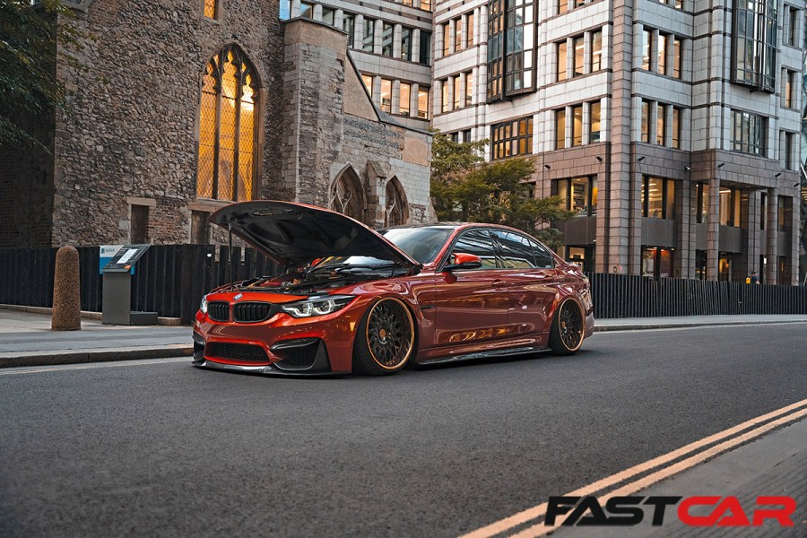 front 3/4 shot of tuned f80 m3