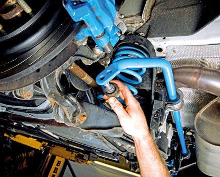 anti-roll bar installation