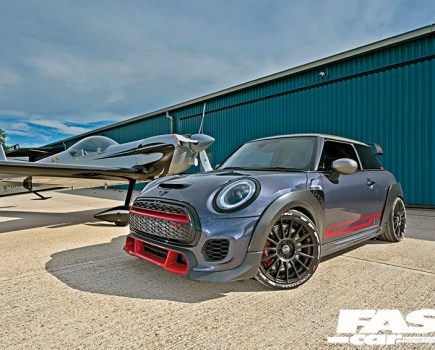 Tuned Mini JCW GP3 with aeroplane