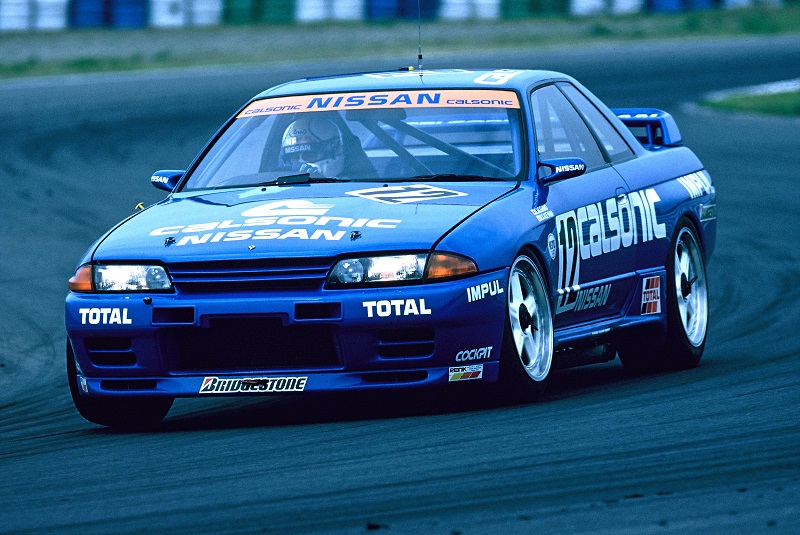 The iconic Calsonic-liveried Nissan Skyline GT-R R32