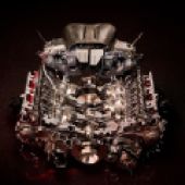 The Ferrari 296 GT3's brand new V6 engine