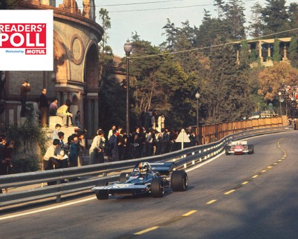 Two F1 cars on Montjuic Park Track