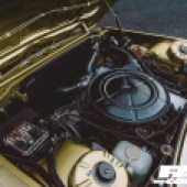Modified BMW E12 engine shot