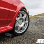 wheel shot of Modified ford Escort RS Turbo