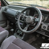 Interior shot of Modified ford Escort RS Turbo