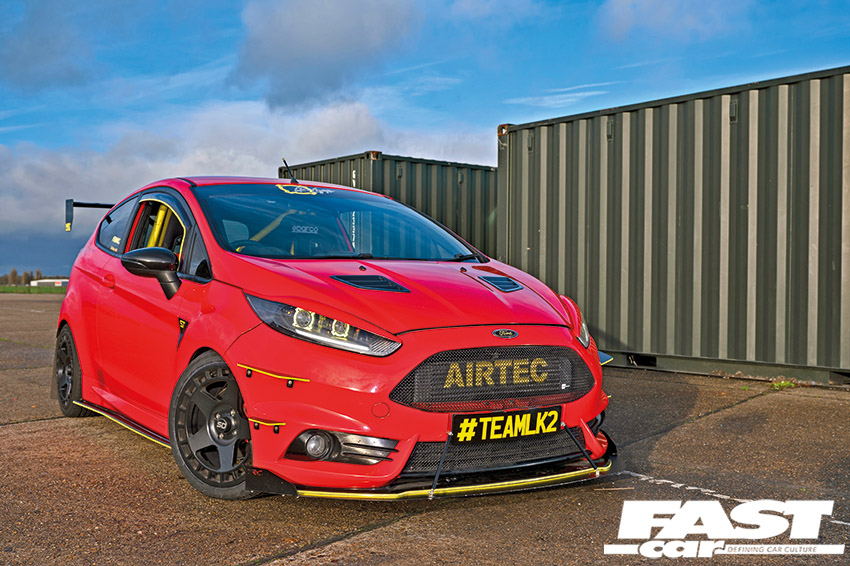 Modified Ford Fiesta ST Mk7 front 3/4