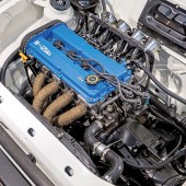 Modified Ford Fiesta XR2 engine shot