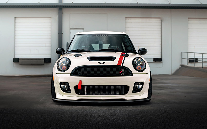 Modified Mini Clubman R55 - front on