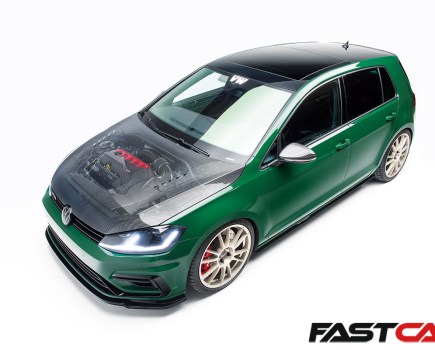 front 3/4 shot of modified Mk7 Golf R