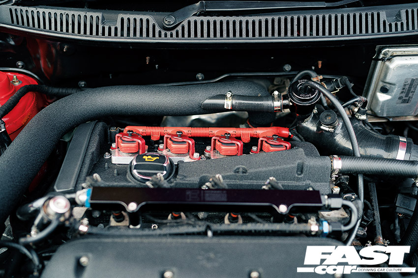 Engine shot on modified VW polo gti