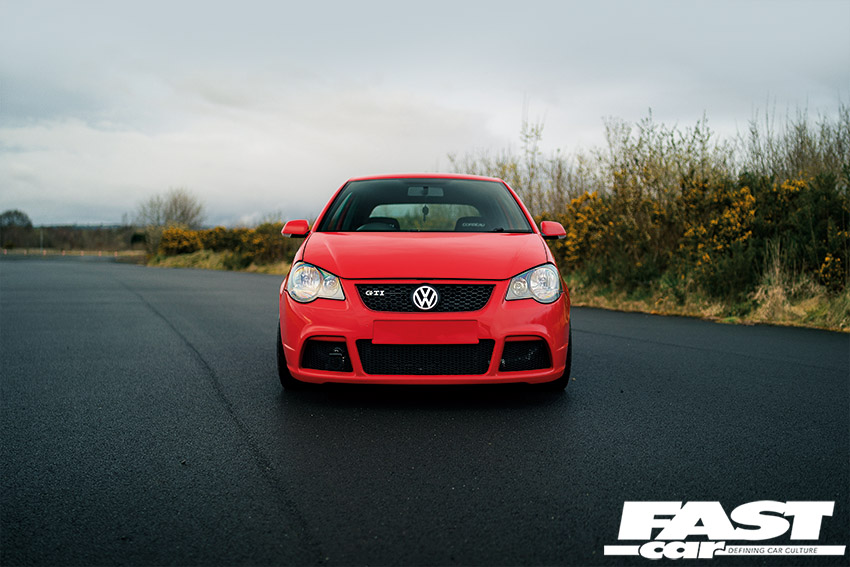 Front end on modified VW Polo GTI