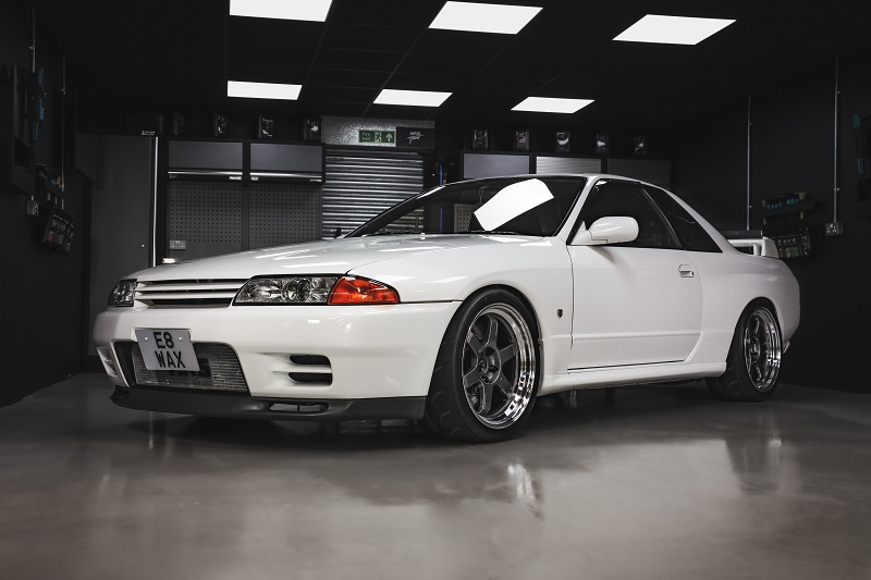 The front quarter of a Nissan Skyline GT-R R32