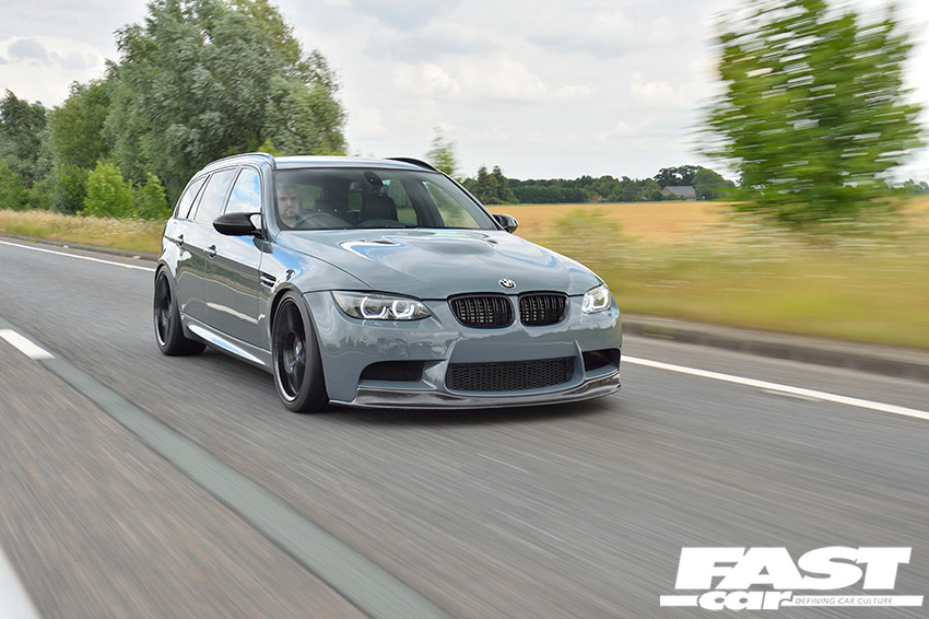 Supercharged BMW E91 M3 Touring - front driving shot