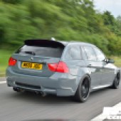 Supercharged BMW E91 M3 Touring - rear driving shot