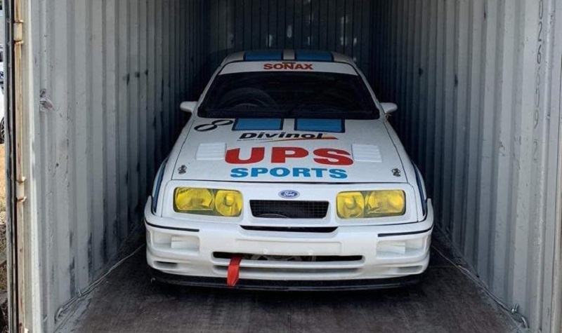 Andy Rouse's Ford Sierra RS500 disguised by a reworked livery.