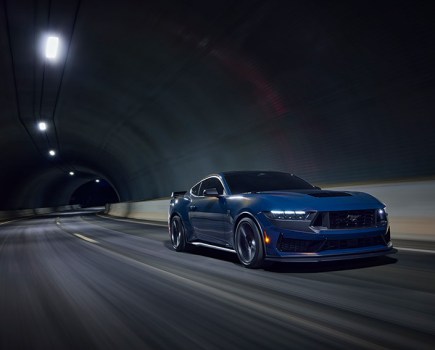 2023 Ford Mustang Dark Horse drive by