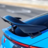 Aero spoiler on blue Honda civic Type R FL5