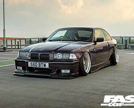 Front 3/4 modified BMW E36 widebody