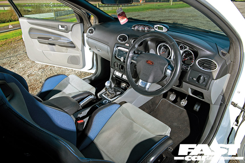 Interior of modified Ford Focus RS Mk2