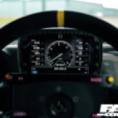 Digital display in modified mini r50 race car