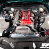 Engine shot on modified Nissan Silvia S14a