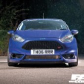 Front end shot of tuned ford fiesta st180